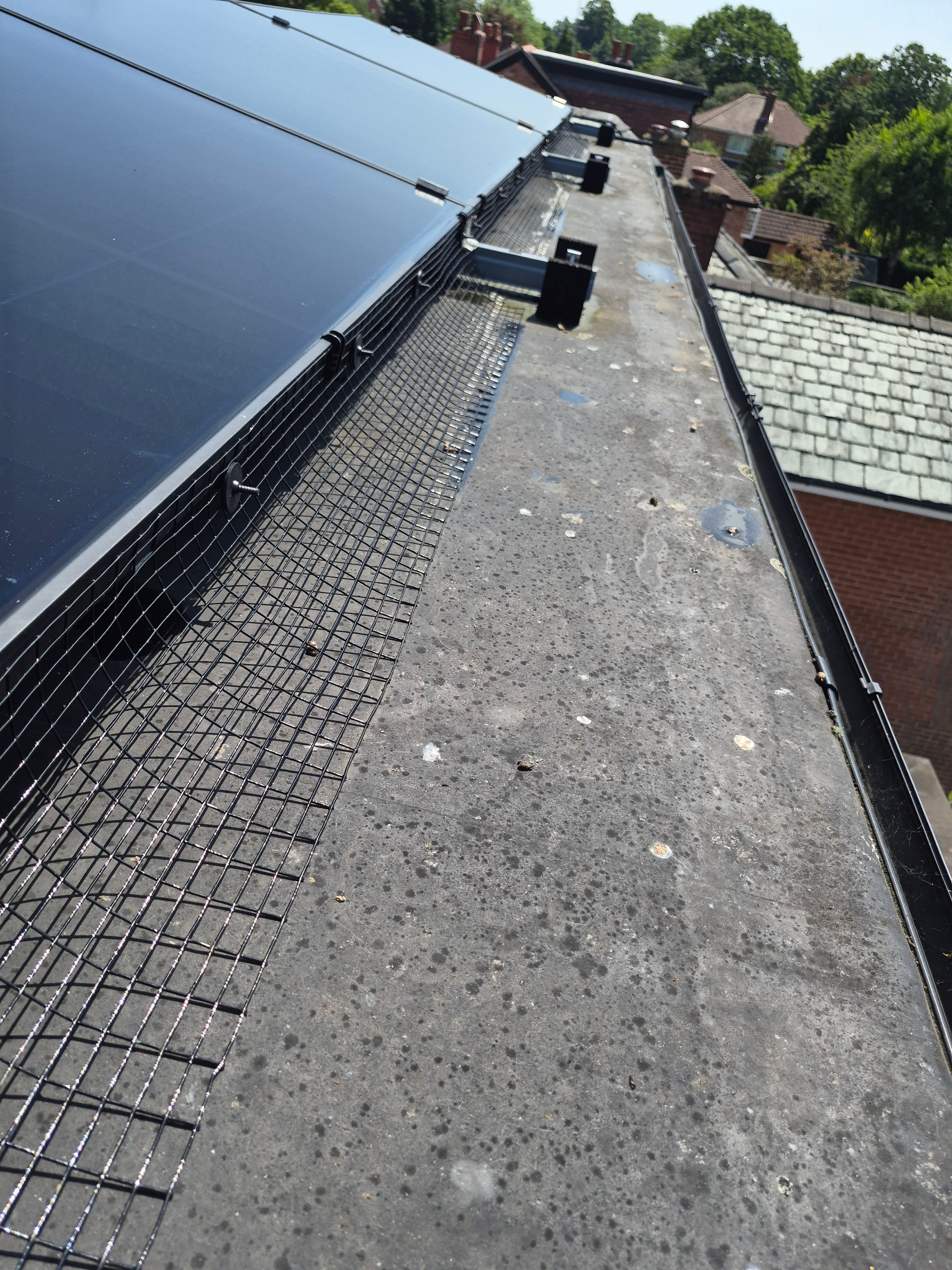 Solar roof MOT inspection on UK property